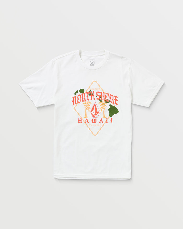 Men's North Roar Short Sleeve Tee-White-Volcom