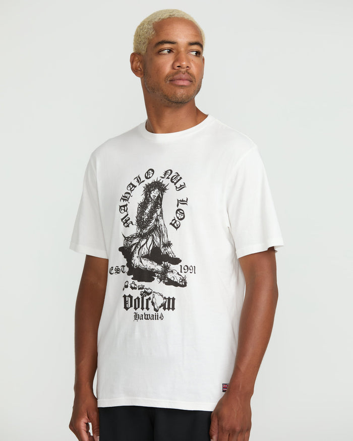 Men's Nui Loa Short Sleeve Tee-Off White-Volcom