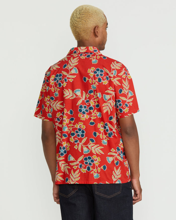 Men's Offering Short Sleeve Shirt-Chili Red-Volcom