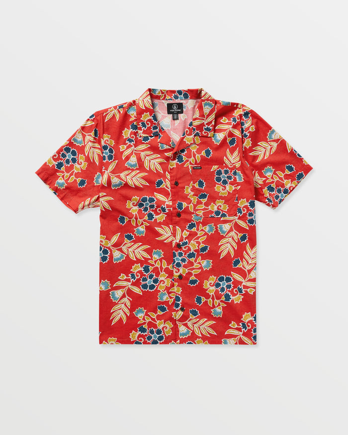 Men's Offering Short Sleeve Shirt-Chili Red-Volcom