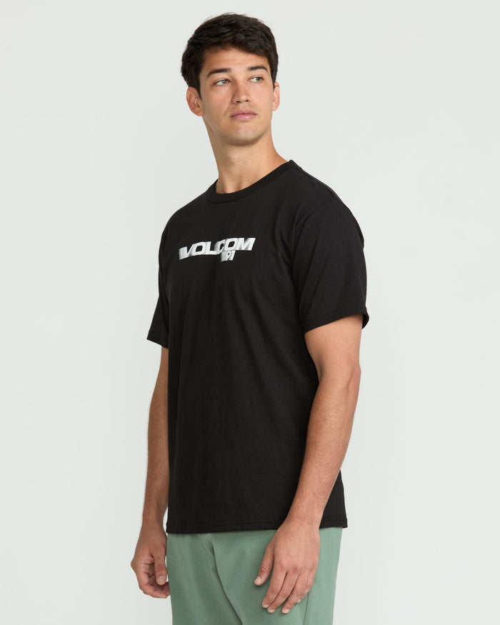 Men's Olympian Short Sleeve Tee-Black-Volcom