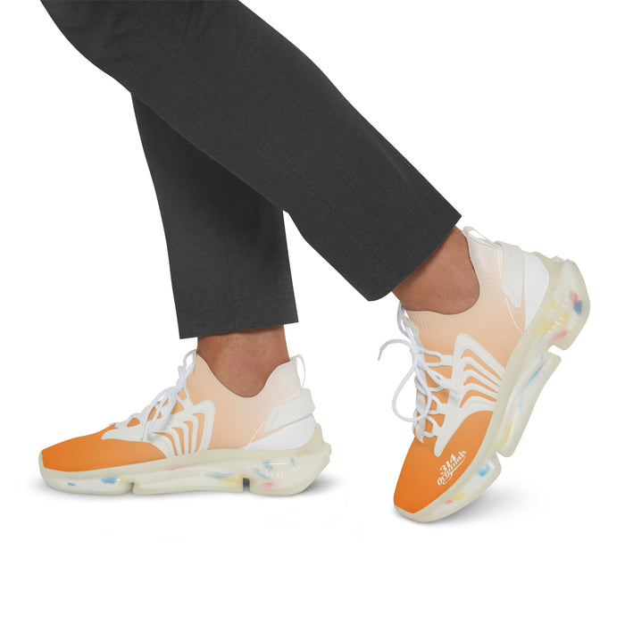 Men's Orange Crush Mesh Sneakers — Lightweight Athletic Shoes - 314 Originals