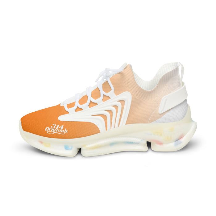 Men's Orange Crush Mesh Sneakers — Lightweight Athletic Shoes - 314 Originals
