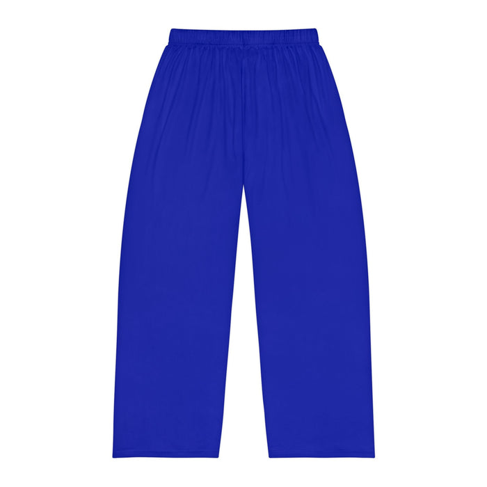 Men's Pajama Pants — Relaxed Blue Lounge Sleepwear with Small Monogram Accent - 314 Originals