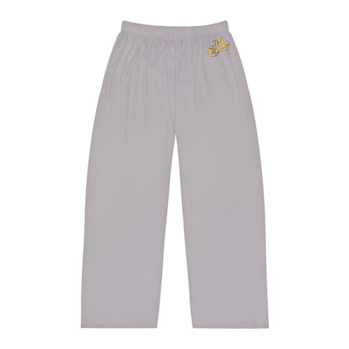 Men's Pajama Pants — Relaxed Gray Lounge Sleepwear with Small Monogram Accent - 314 Originals