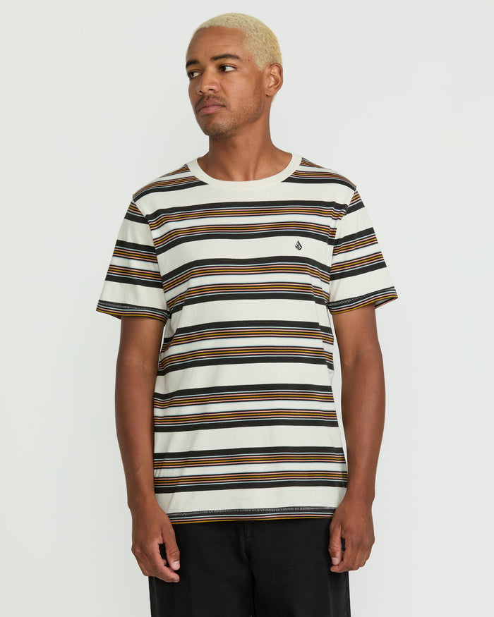 Men's Parotic Crew Short Sleeve Tee-Off White-Volcom