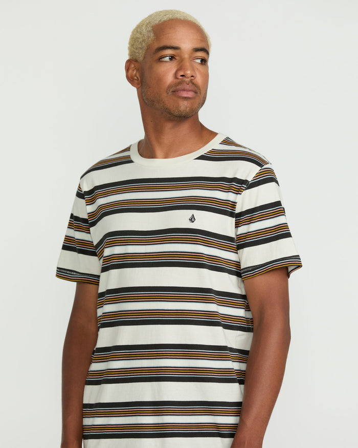Men's Parotic Crew Short Sleeve Tee-Off White-Volcom