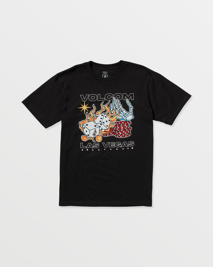 Men's Pass Line Short Sleeve Tee-Black-Volcom