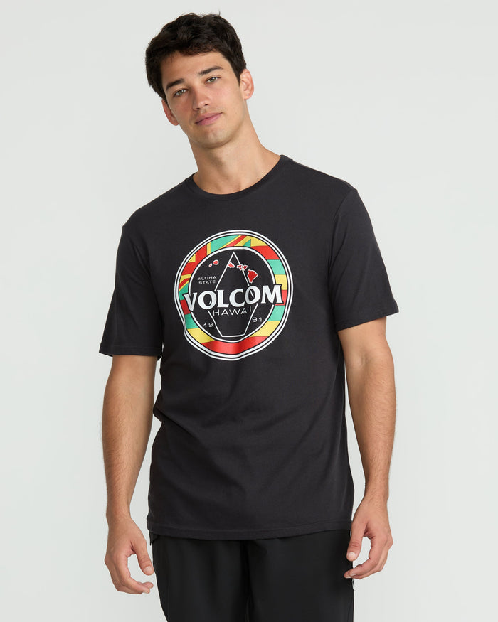 Men's Pau Hana Short Sleeve Tee-Washed Black Heather-Volcom