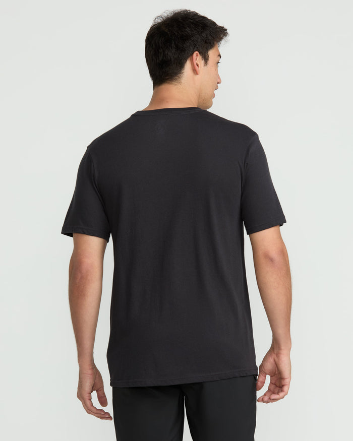 Men's Pau Hana Short Sleeve Tee-Washed Black Heather-Volcom
