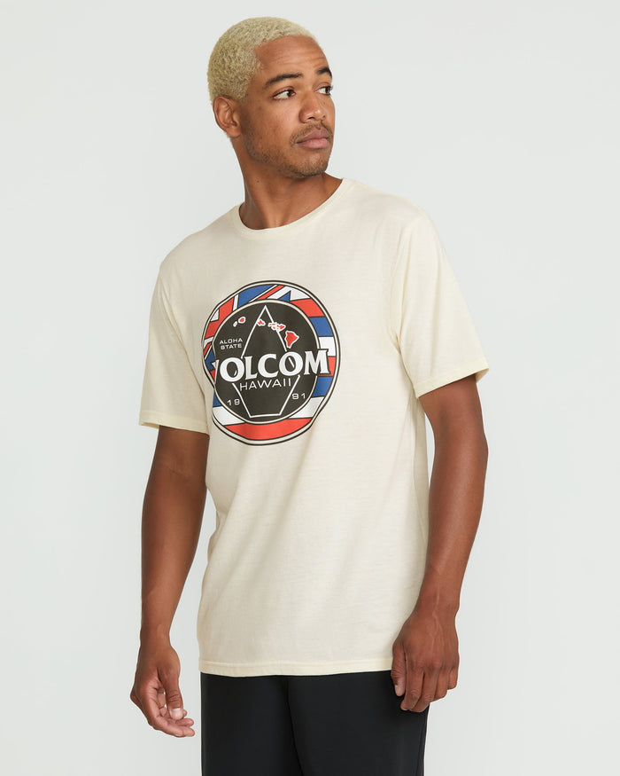 Men's Pau Hana Short Sleeve Tee-Off White Heather-Volcom