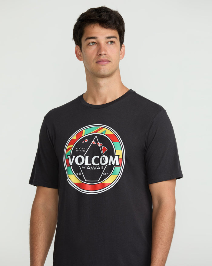 Men's Pau Hana Short Sleeve Tee-Washed Black Heather-Volcom