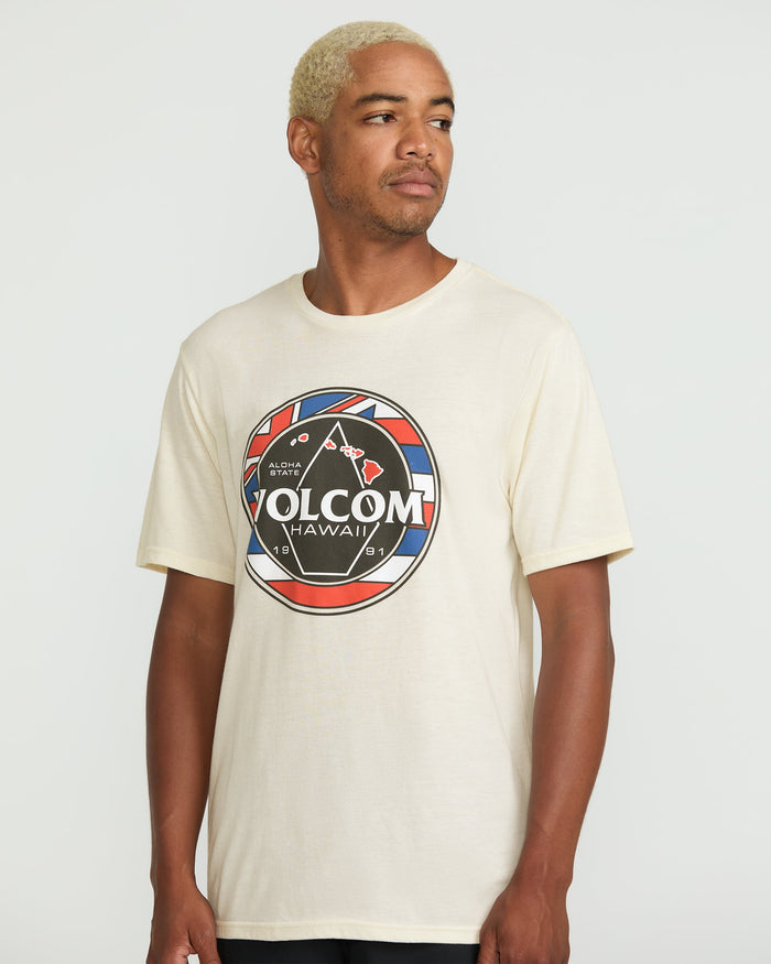 Men's Pau Hana Short Sleeve Tee-Off White Heather-Volcom