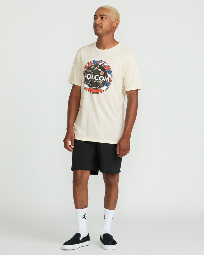 Men's Pau Hana Short Sleeve Tee-Off White Heather-Volcom