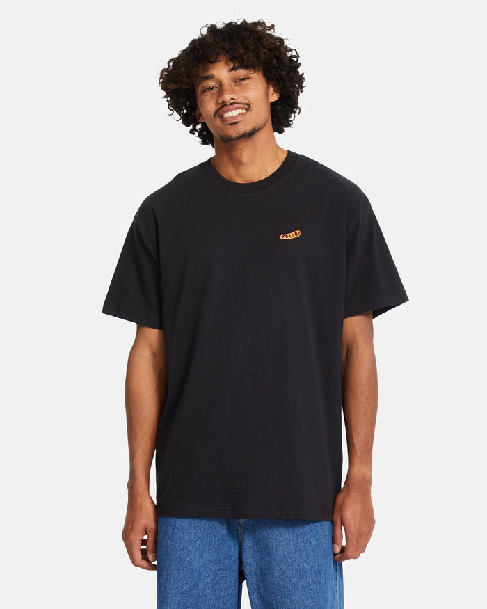 Men's Pistol Stone Lse Short Sleeve Tee-Black-Volcom