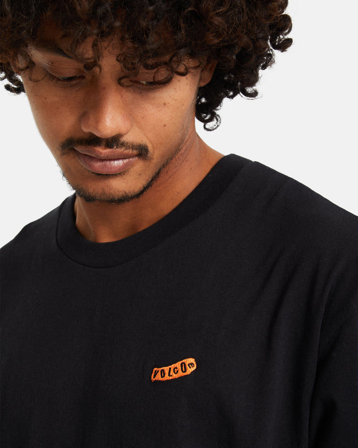 Men's Pistol Stone Lse Short Sleeve Tee-Black-Volcom