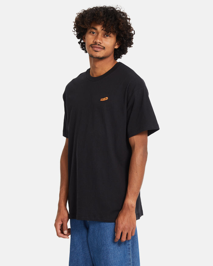 Men's Pistol Stone Lse Short Sleeve Tee-Black-Volcom