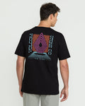 Men's Plated Short Sleeve Tee-Black-Volcom