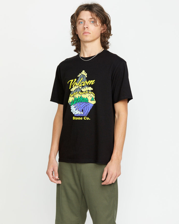 Men's Pnw Short Sleeve Tee-Black-Volcom