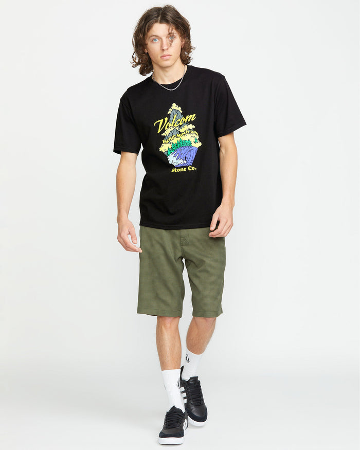 Men's Pnw Short Sleeve Tee-Black-Volcom