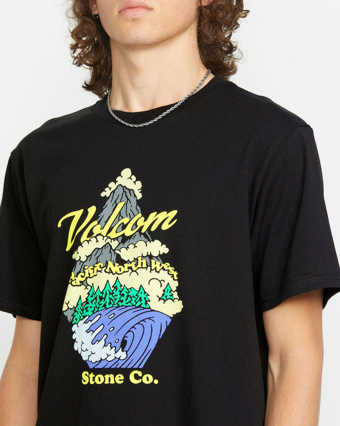 Men's Pnw Short Sleeve Tee-Black-Volcom