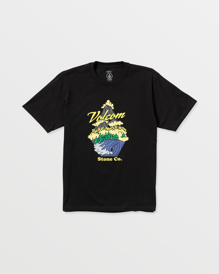 Men's Pnw Short Sleeve Tee-Black-Volcom