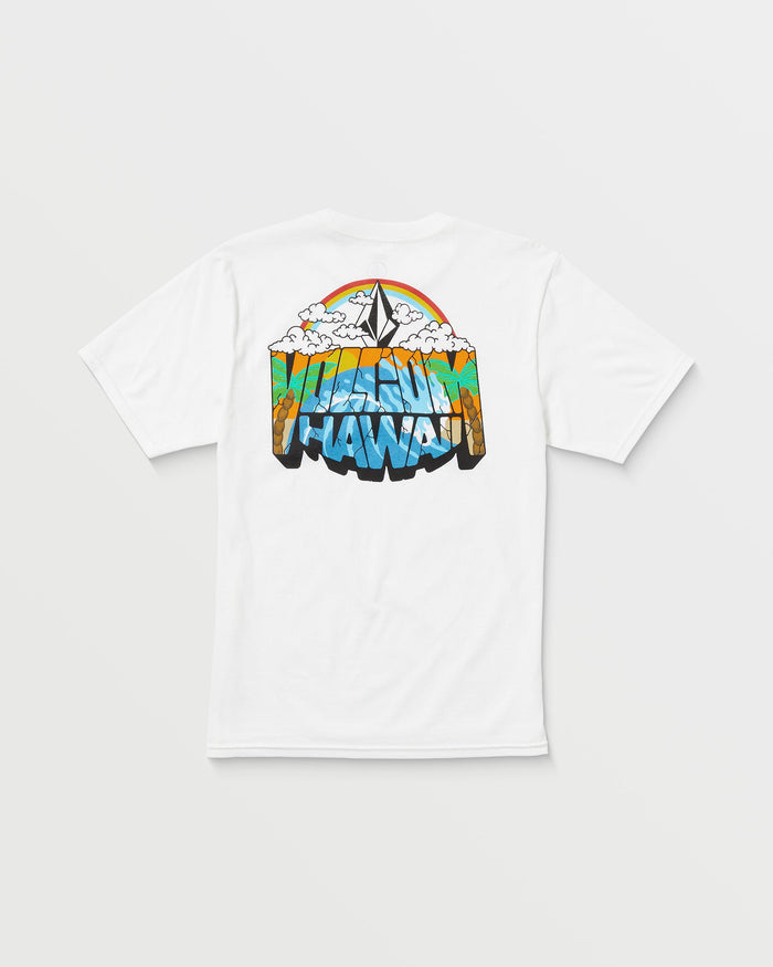 Men's Postcard Short Sleeve Tee-White-Volcom