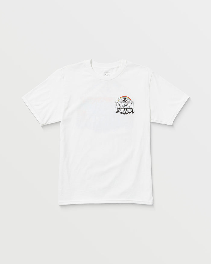 Men's Postcard Short Sleeve Tee-White-Volcom