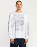 Men's Povj Long Sleeve Tee-White-Volcom