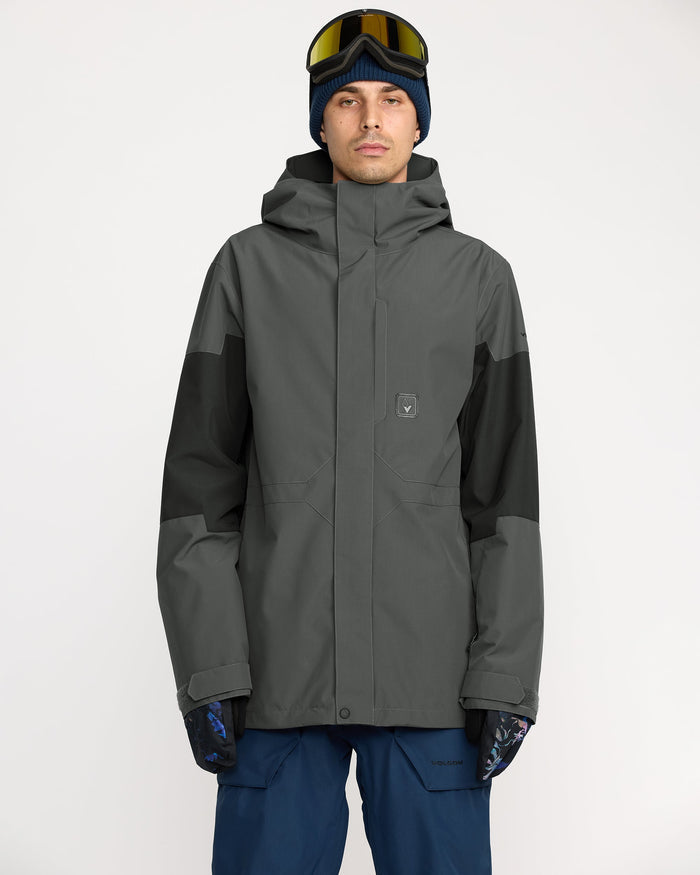 Men's Primry Insulated Jacket-Dark Grey-Volcom