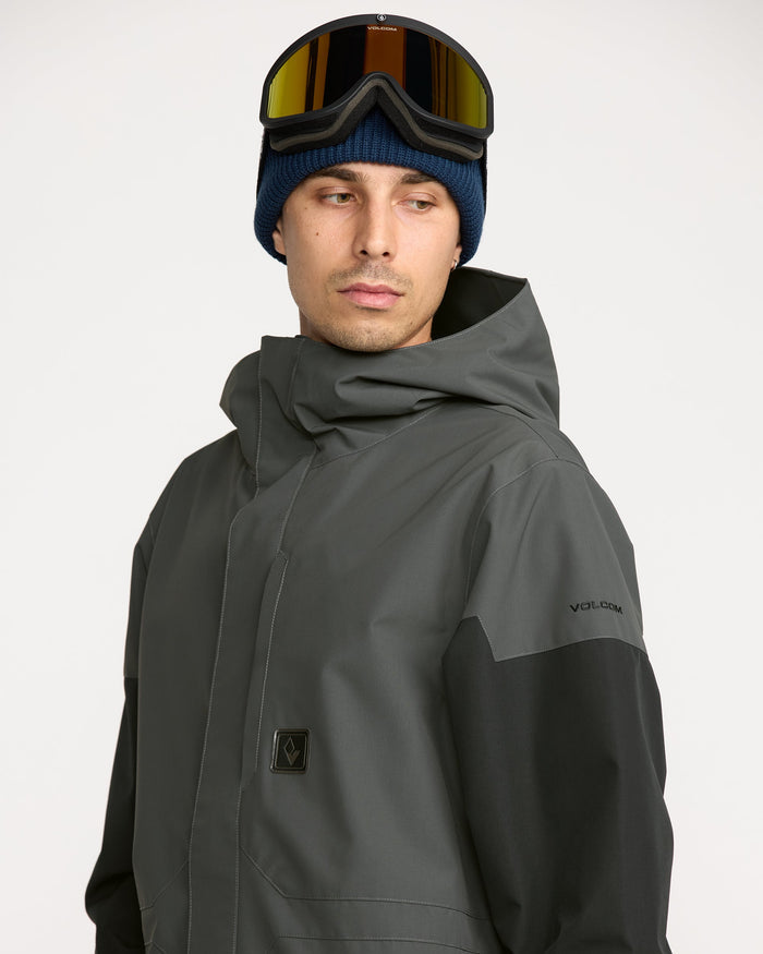 Men's Primry Insulated Jacket-Dark Grey-Volcom