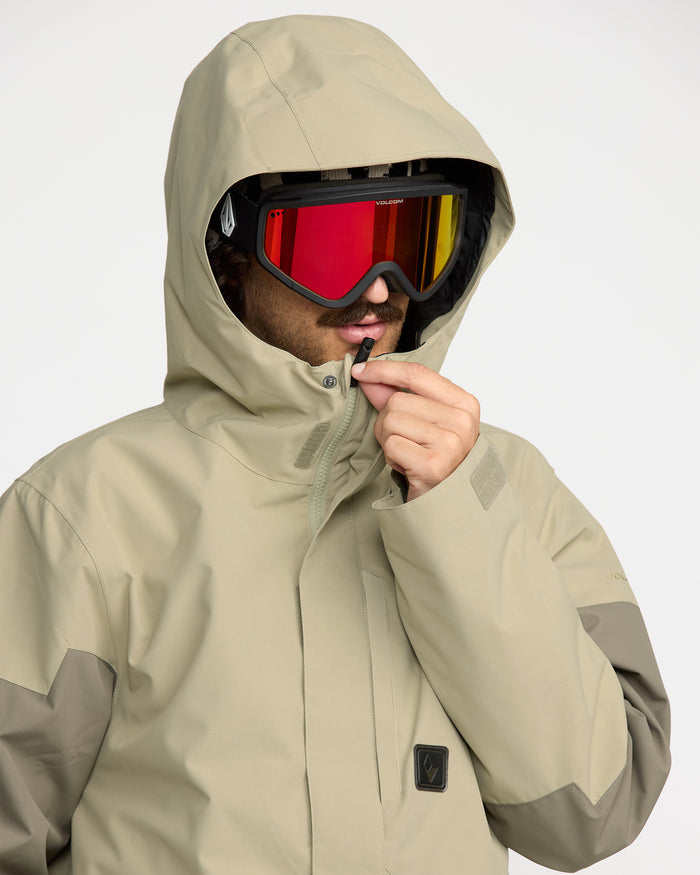 Men's Primry Insulated Jacket-Moss Green-Volcom