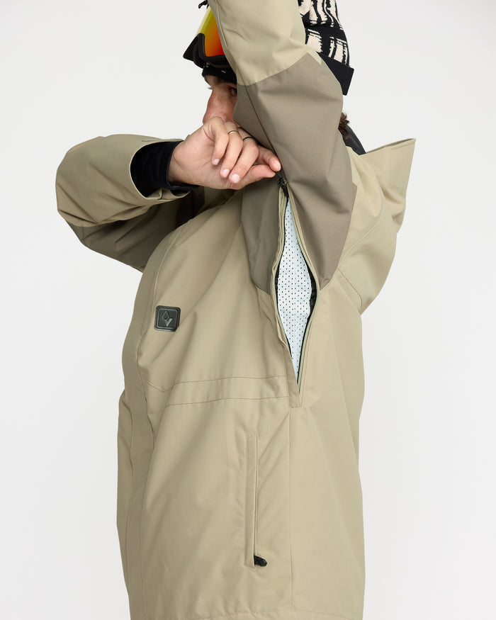 Men's Primry Insulated Jacket-Moss Green-Volcom