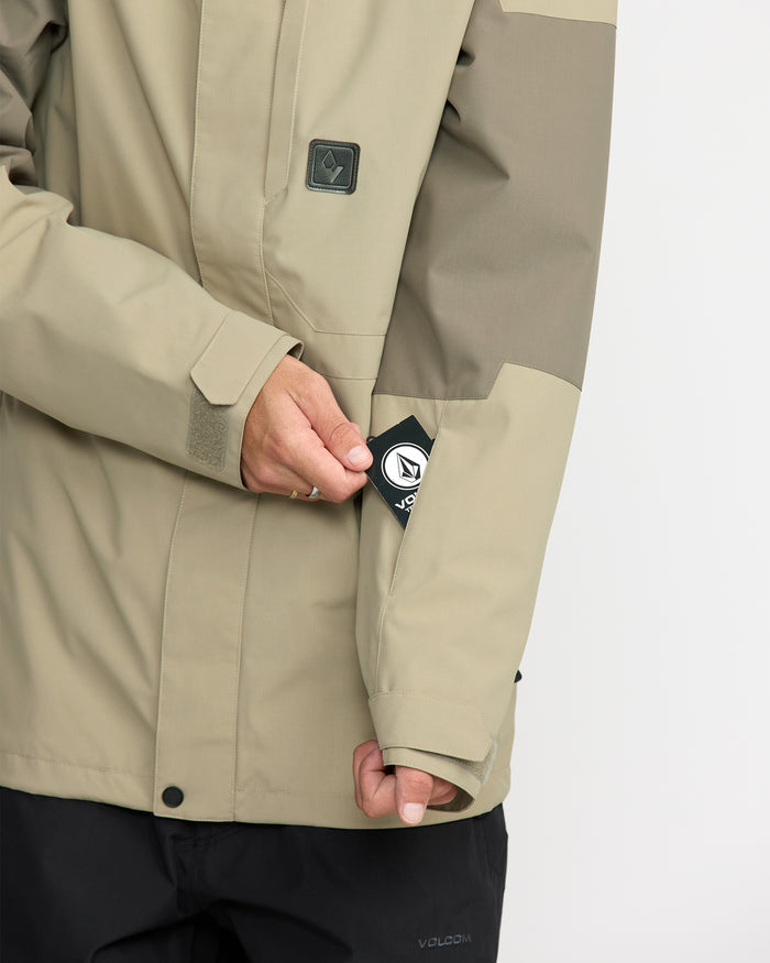 Men's Primry Insulated Jacket-Moss Green-Volcom