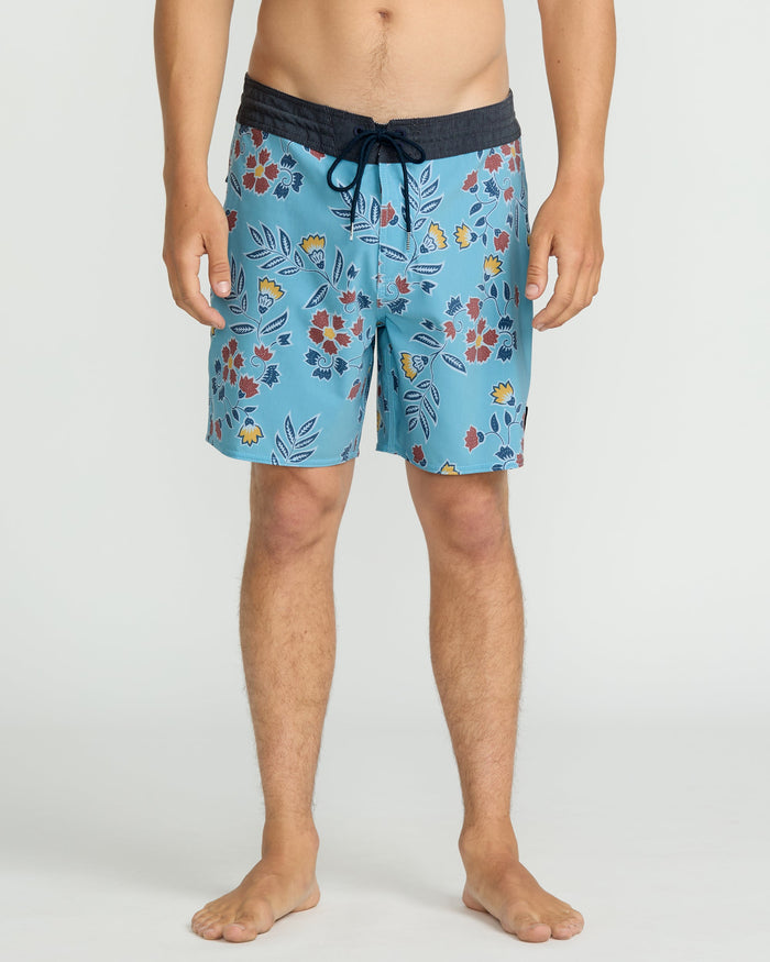 Men's Psyche Cotton Stoney 17" Trunks-Used Blue-Volcom
