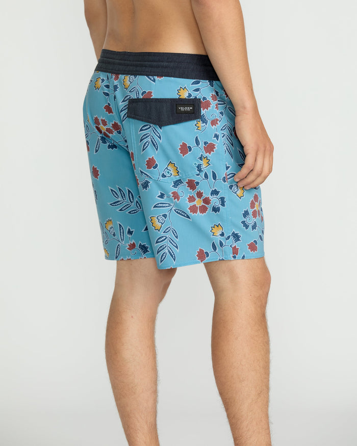 Men's Psyche Cotton Stoney 17" Trunks-Used Blue-Volcom