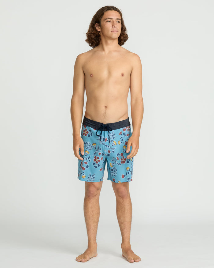 Men's Psyche Cotton Stoney 17" Trunks-Used Blue-Volcom
