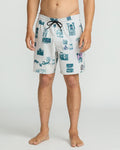 Men's Psyche Cotton 17" Trunks-Stone-Volcom