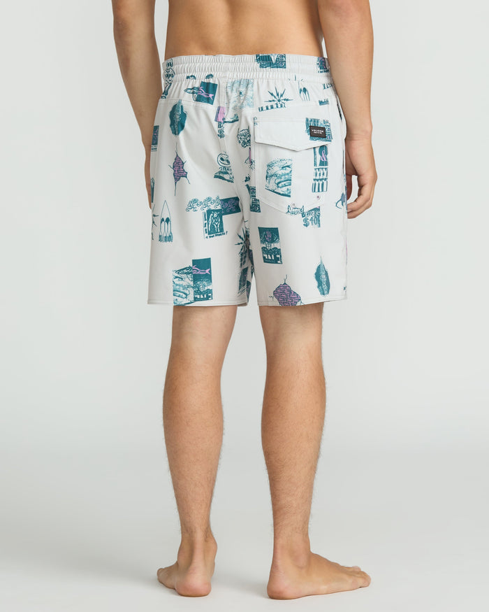 Men's Psyche Cotton 17" Trunks-Stone-Volcom