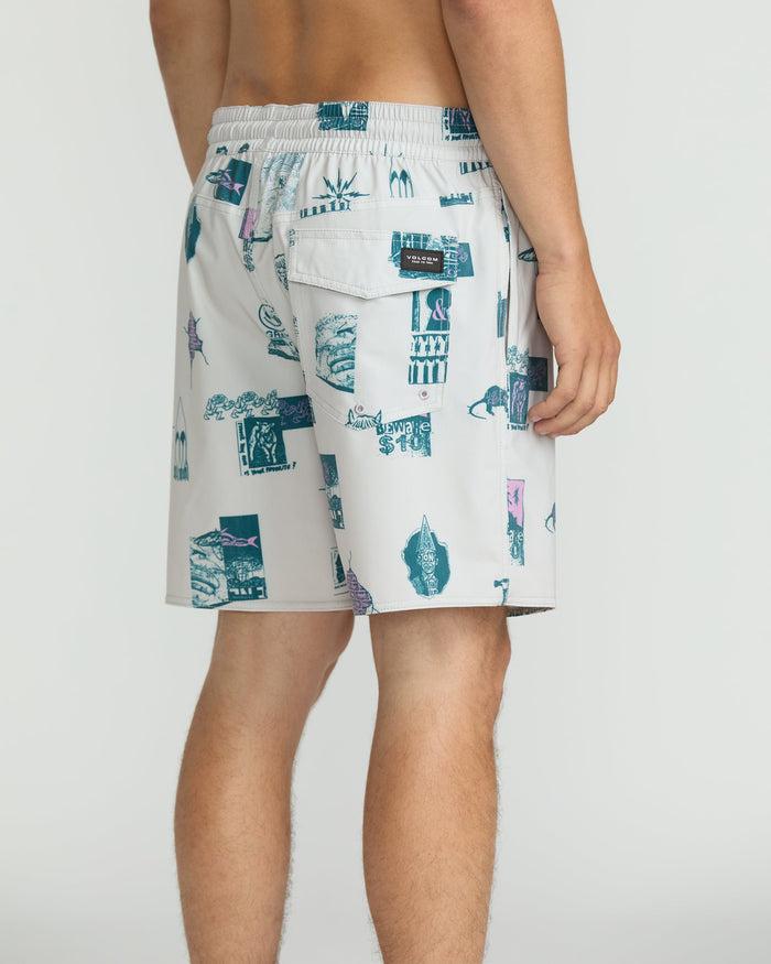 Men's Psyche Cotton 17" Trunks-Stone-Volcom