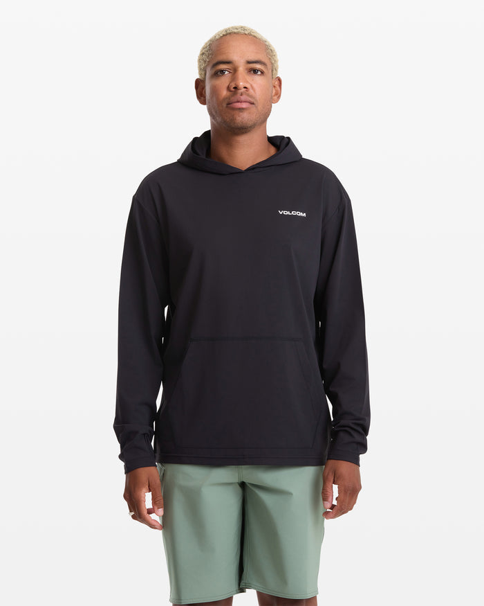 Men's Pullover Hood Long Sleeve-Black-Volcom