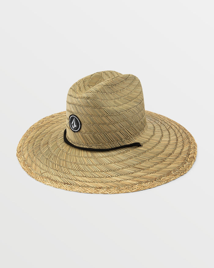 Men's Quarter Straw Hat-Natural-Volcom