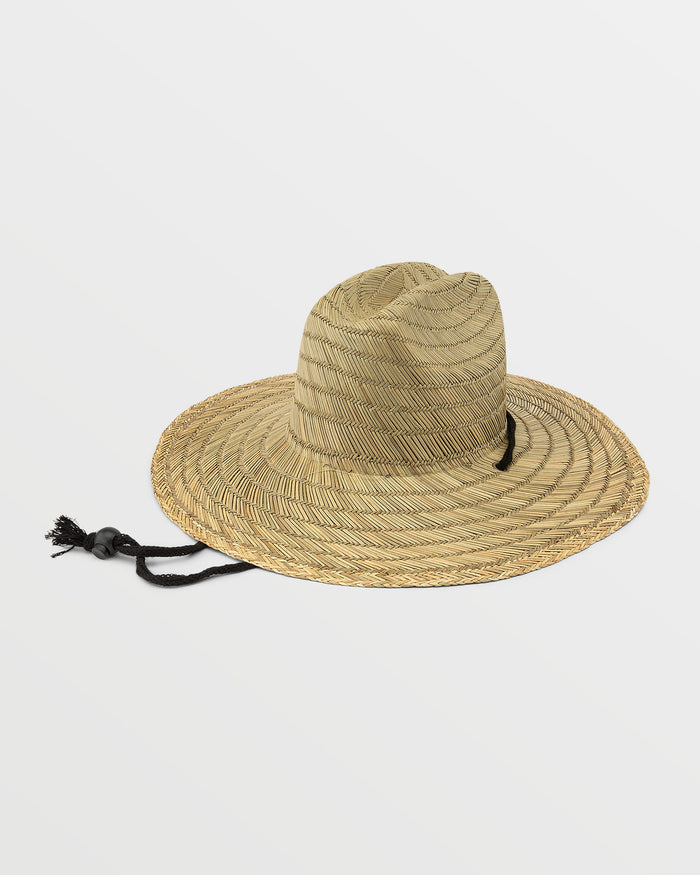 Men's Quarter Straw Hat-Natural-Volcom