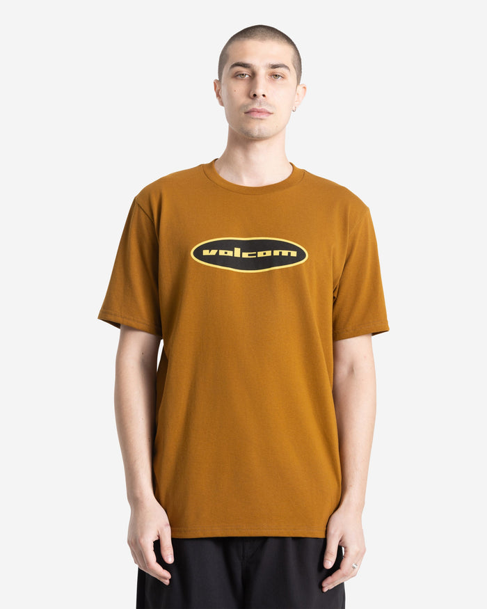 Men's Quone Short Sleeve Tee-Major Brown-Volcom