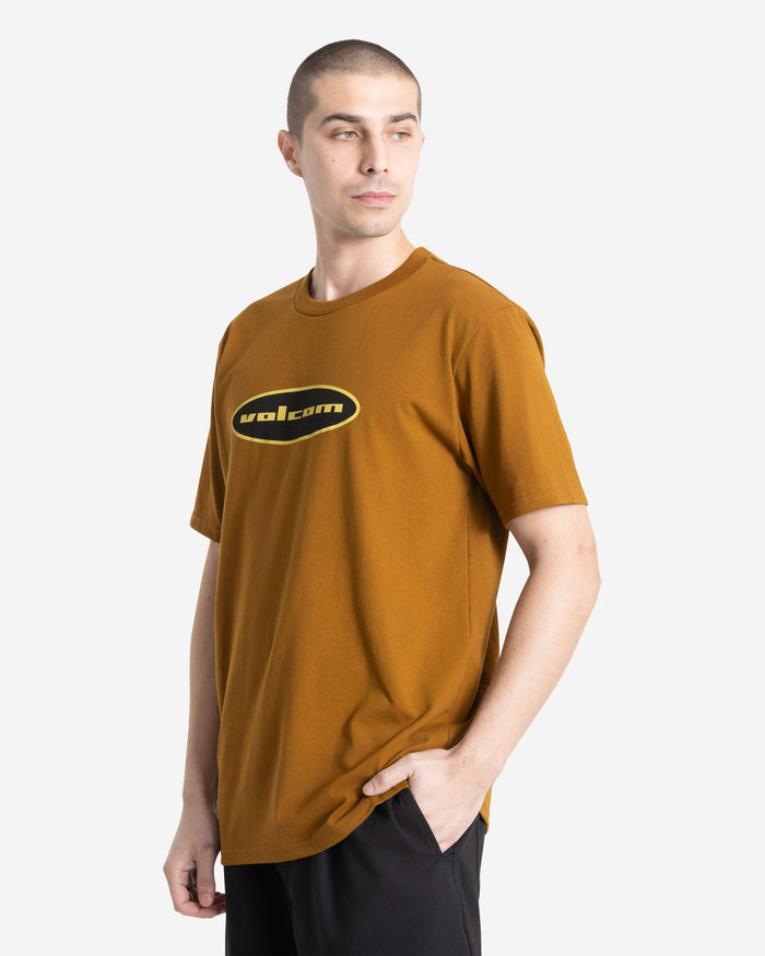 Men's Quone Short Sleeve Tee-Major Brown-Volcom