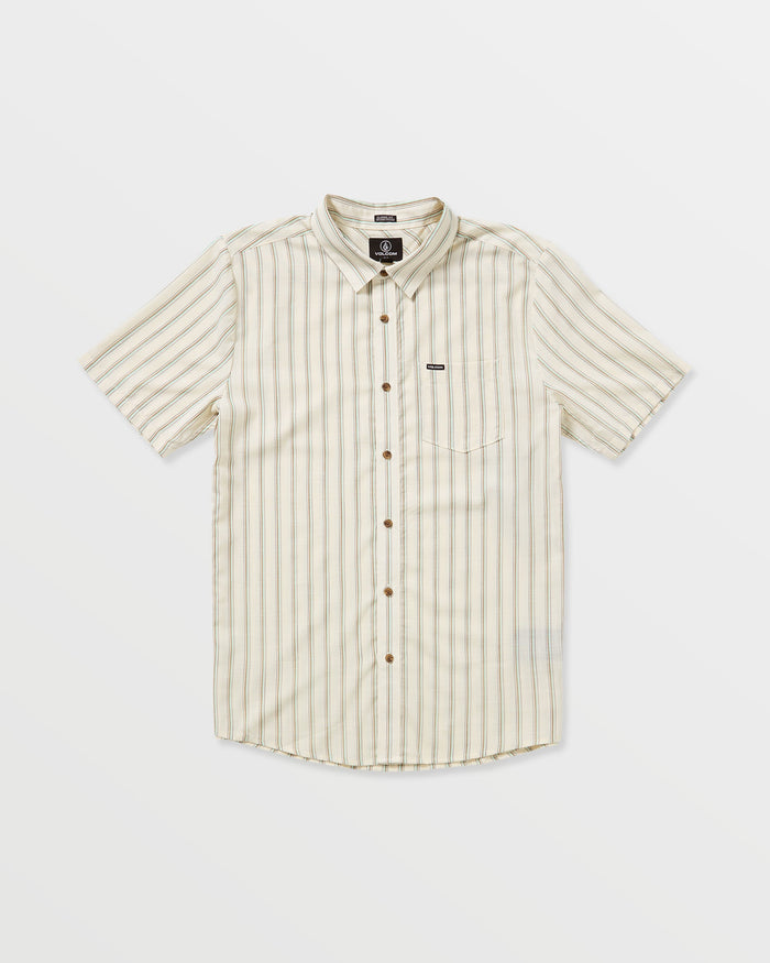 Men's Rambler Short Sleeve Shirt-Dirty White-Volcom