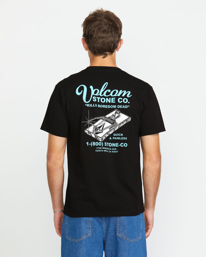Men's Rat Trap Short Sleeve Tee-Black-Volcom