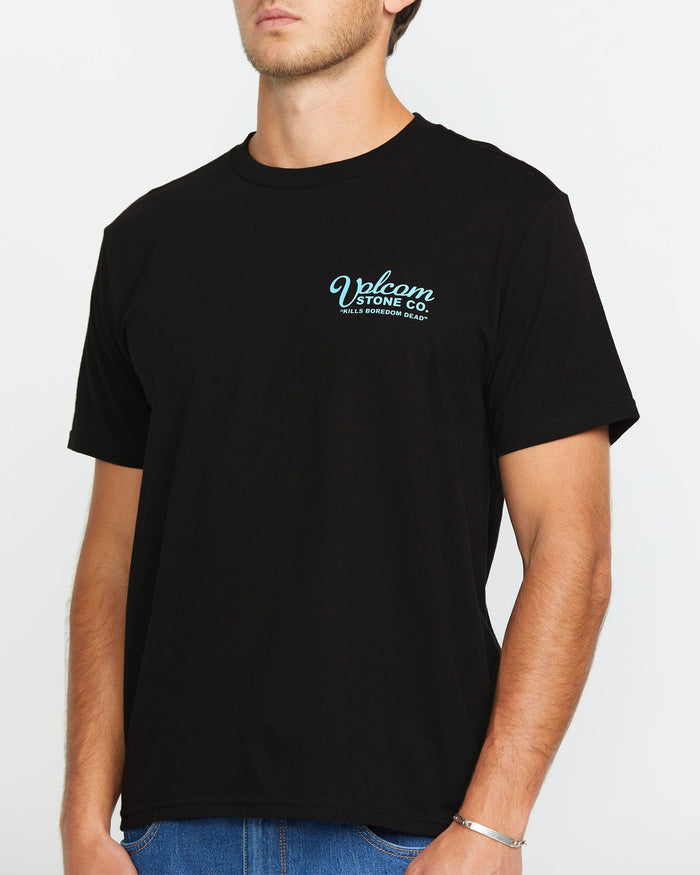Men's Rat Trap Short Sleeve Tee-Black-Volcom