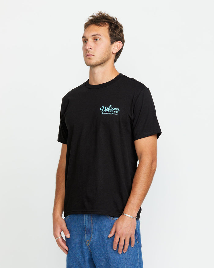 Men's Rat Trap Short Sleeve Tee-Black-Volcom