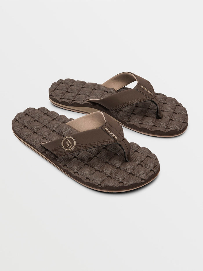 Men's Recliner Sandals-Brown-Volcom